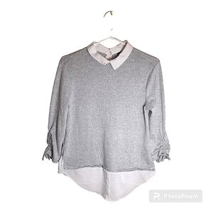 💛🧡TROVARE WOMENS MEDIUM GREY BLOUSE